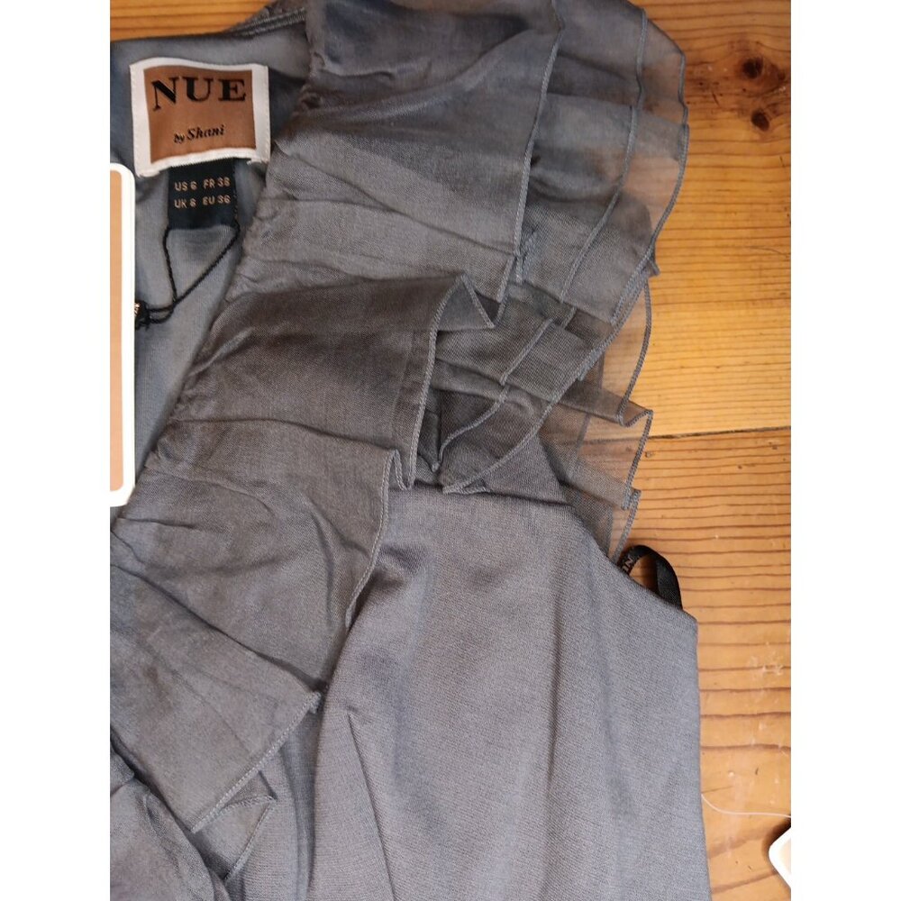 Nue by Shani Ruffle Shapewear Dress Womens 6 Body Architecture Elegant Party NWT - Picture 2 of 9